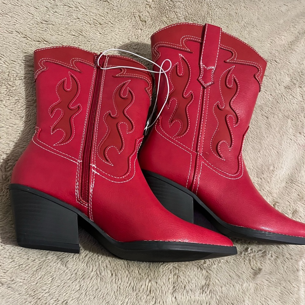 Wild Fable Red Heeled Boots
